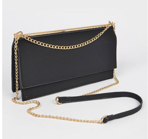 Nylon flap shoulder bag