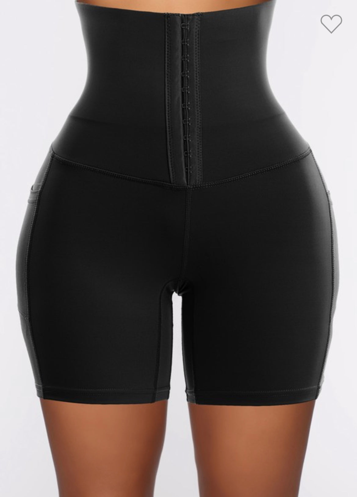 Corset body shaper shorts with pockets