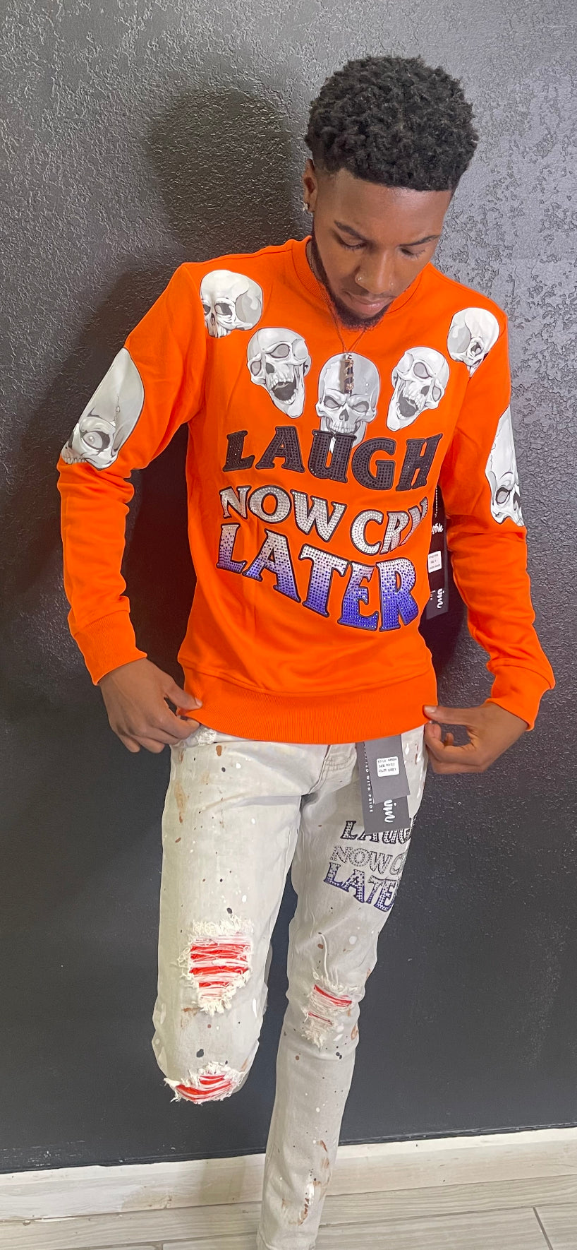 LAUGH NOW CRY LATER CREWNECK (MT49)