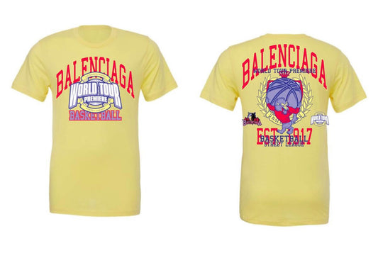 Balenciaga Basketball World Tour T Shirt (BalenciagaBall-T)