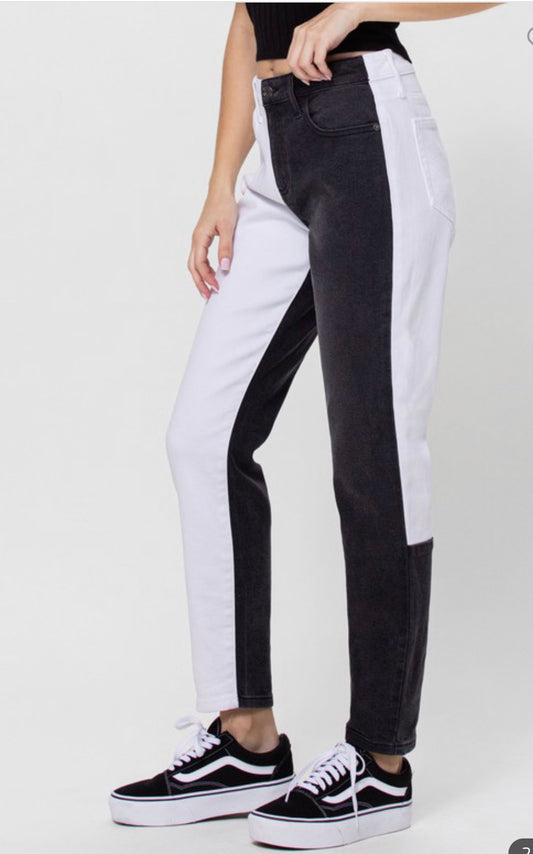 Cello two-tone hi Rise skinny jeans