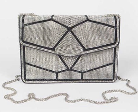 Rhinestone crossbody clutch