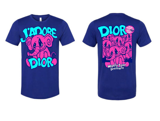 World Tour Dior J’Adore elephant Tshirt