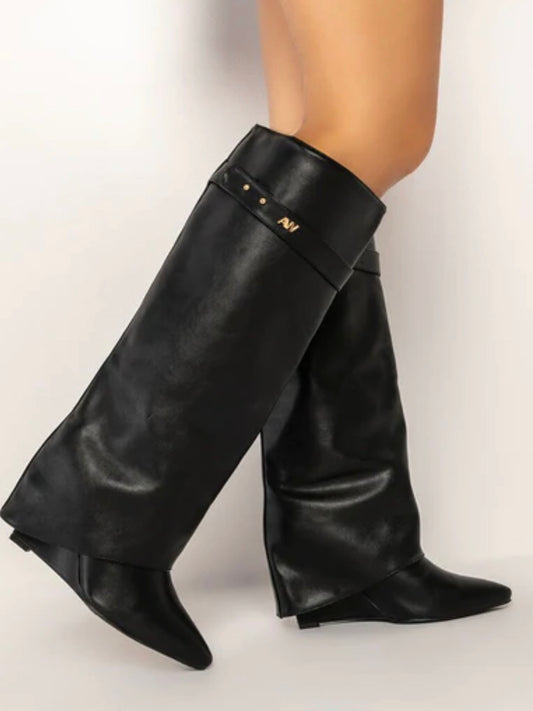 Azela Wang Melina black boots