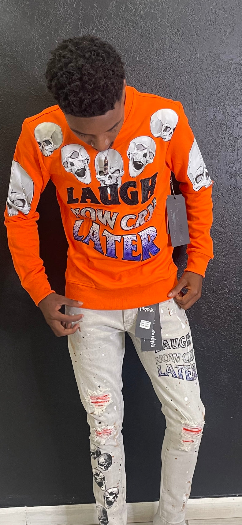 LAUGH NOW CRY LATER CREWNECK (MT49)