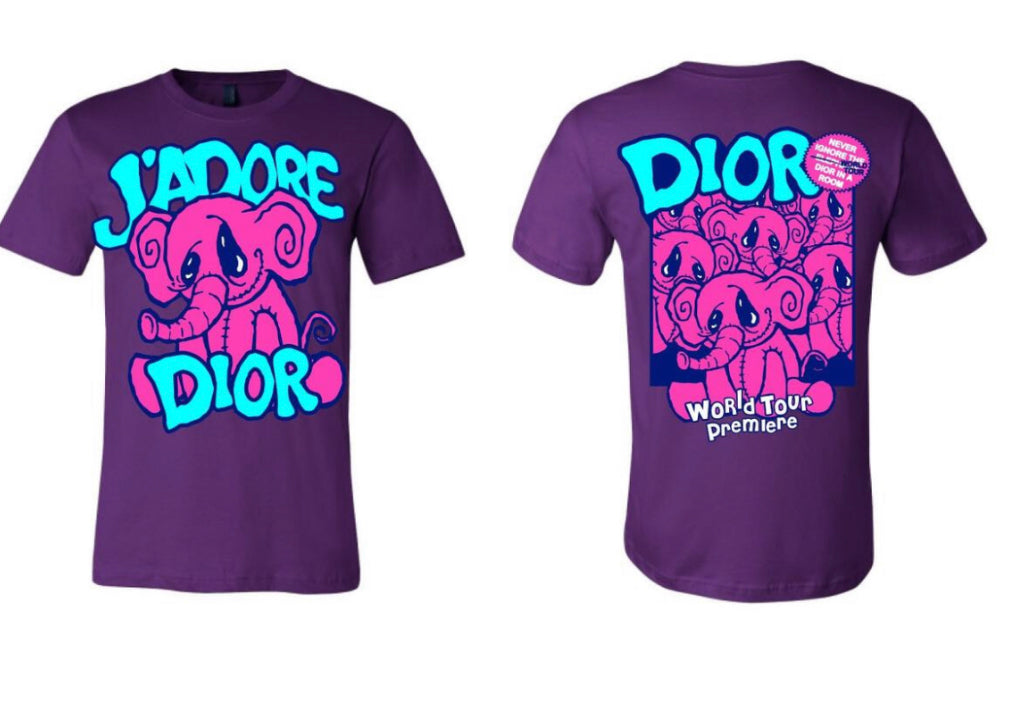 World Tour Dior J’Adore elephant Tshirt