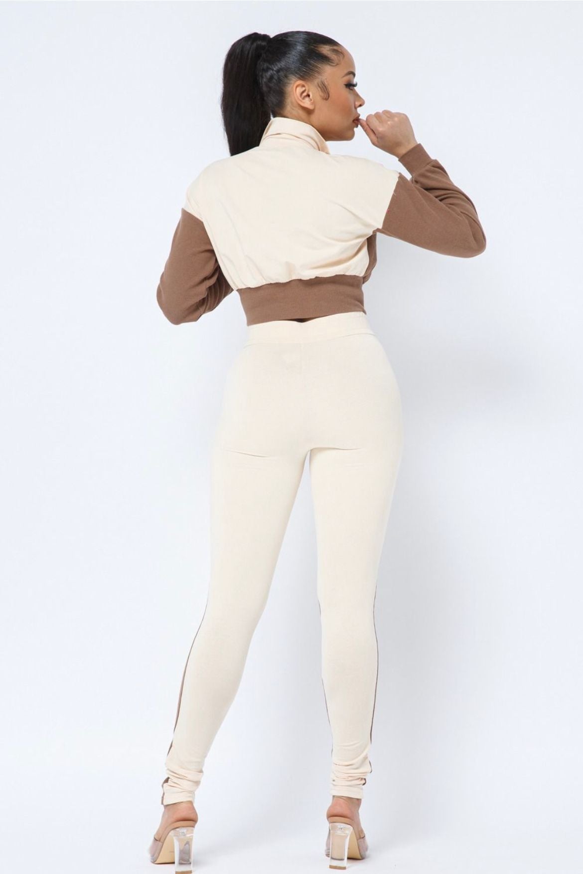 2 piece  Color Block Pants set