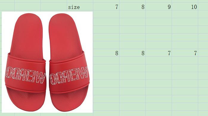 ODRIEW Red Rubber slides