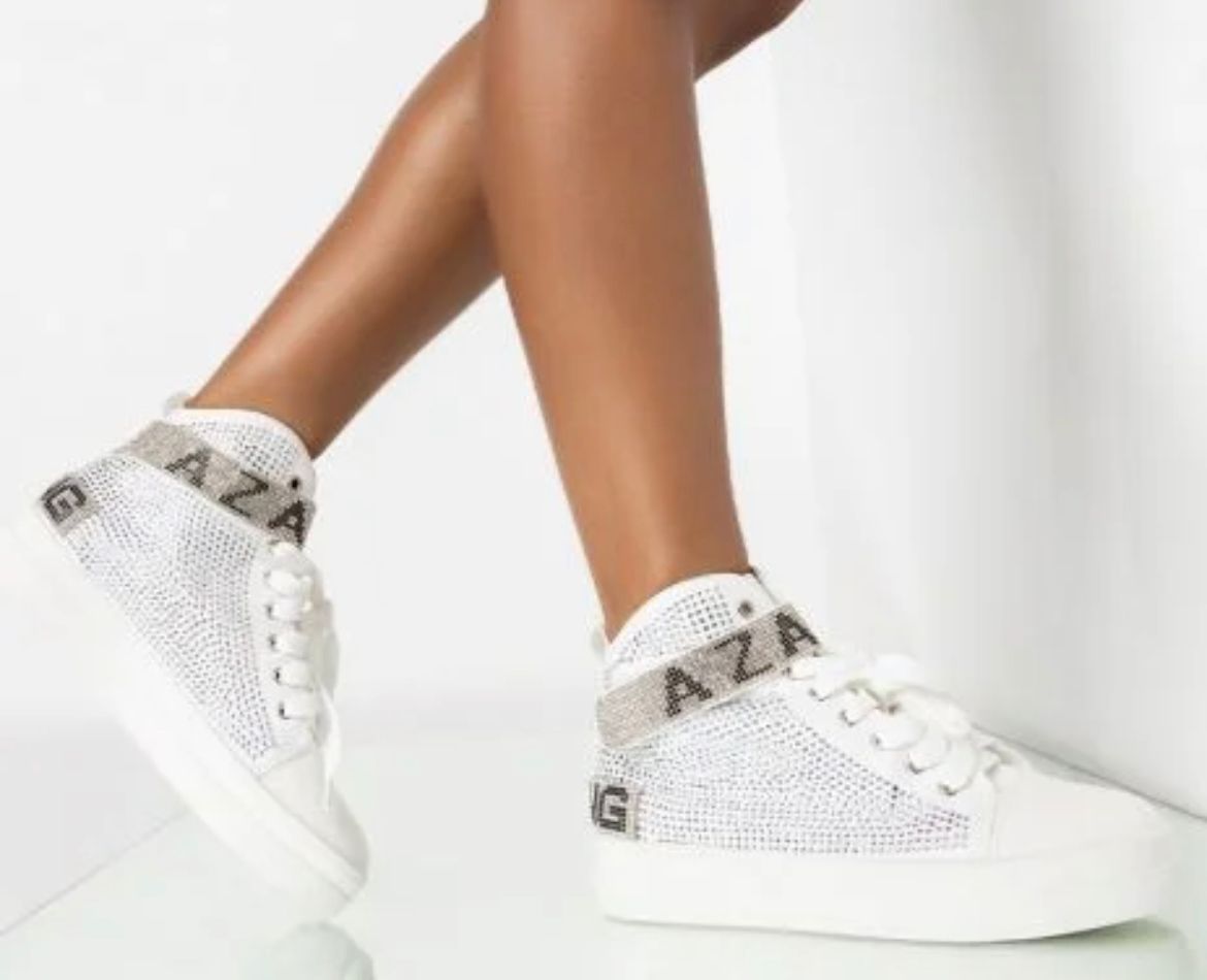 Azela Wang Diamond Sneakers Above N Beyond 