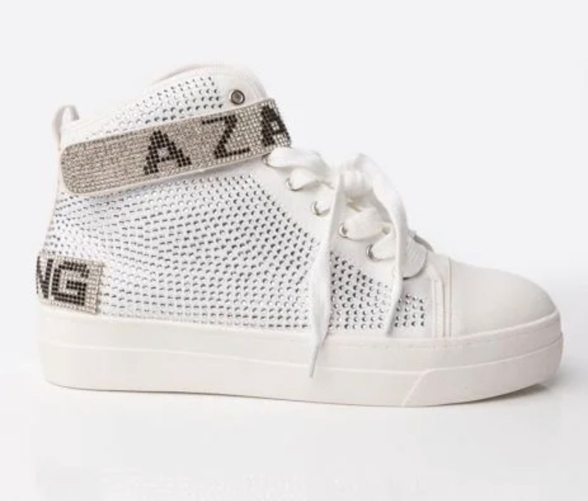 Azela Wang Diamond Sneakers Above N Beyond 