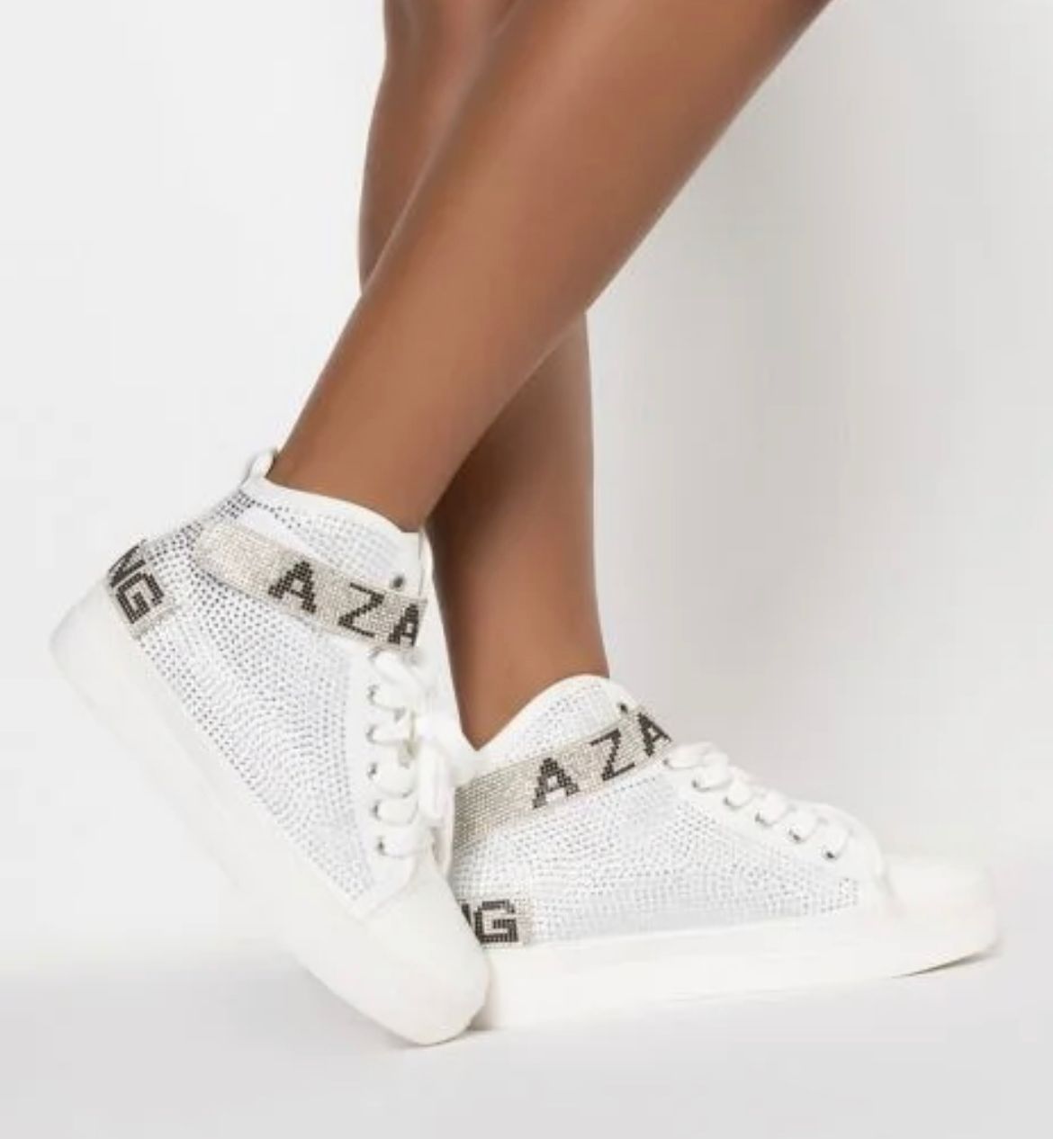 Azela Wang Diamond Sneakers Above N Beyond 