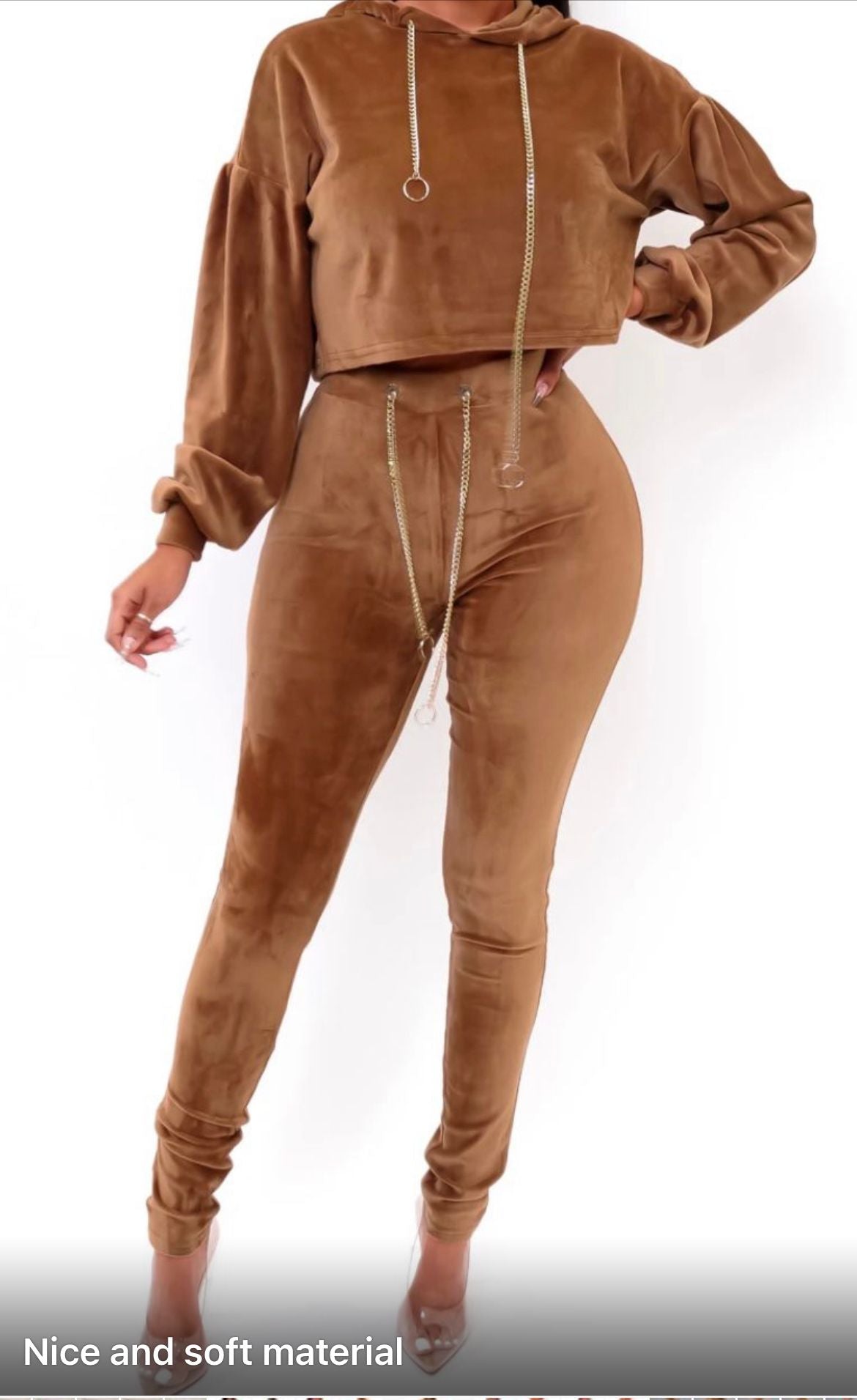 Pant Hoodie Set With Chain Detail Above N Beyond 