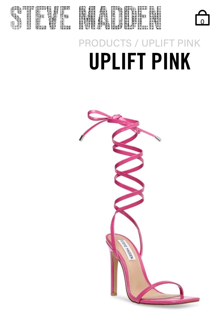 Steve Madden Uplift Pink Above N Beyond 